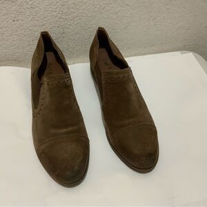 Korks Ease Brown Leather Ankle Booties Womans Size  8.5